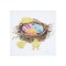 Eggs &#x26; Nest Block Easter Shelf Sitter Centerpiece